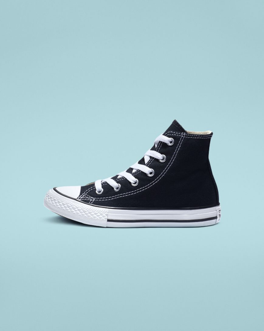 Boys' Converse Chuck Taylor All Star Classic High Top Shoes Black | AU 8EC16U